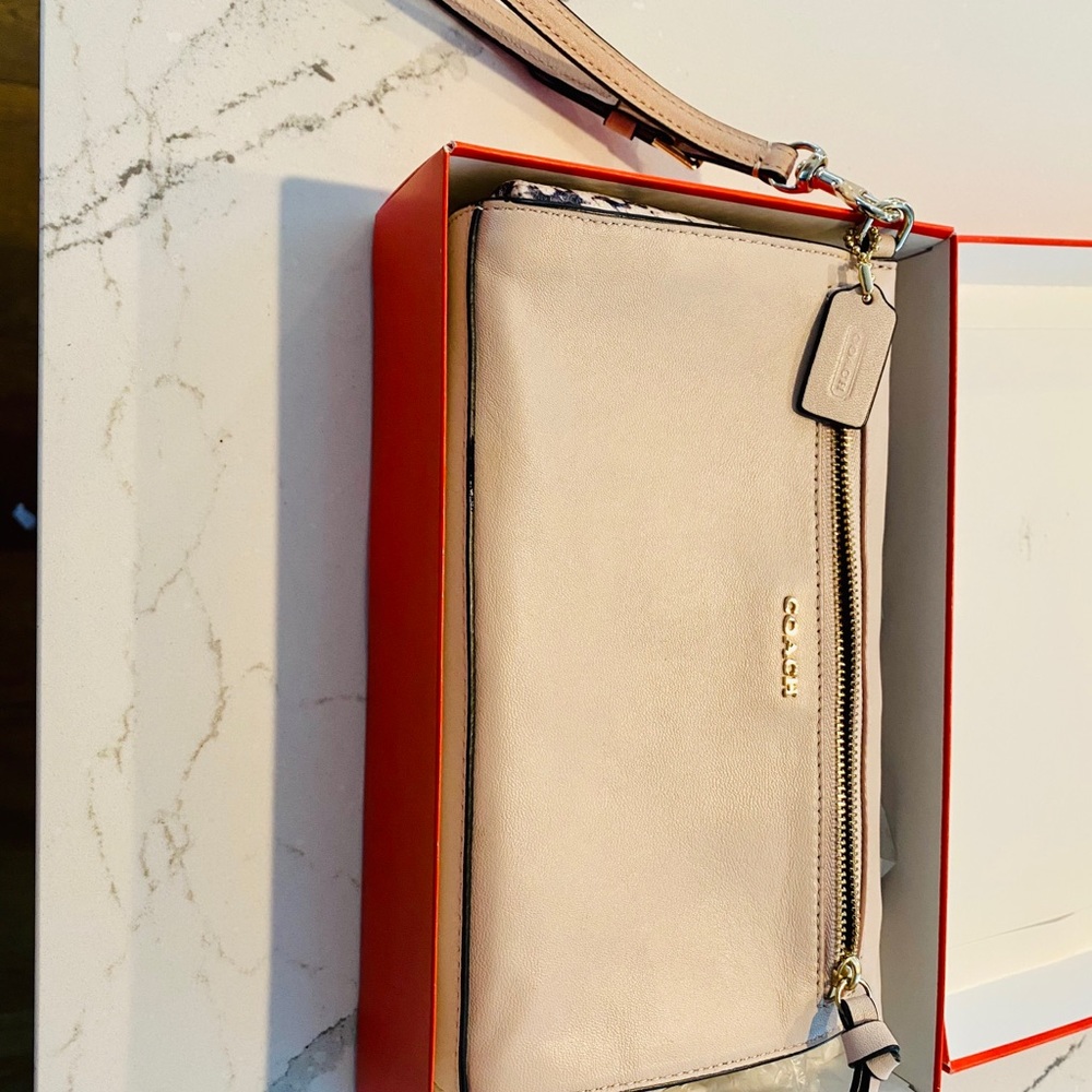 Coach Madison Two Tone Python Wristlet - Large - image 4